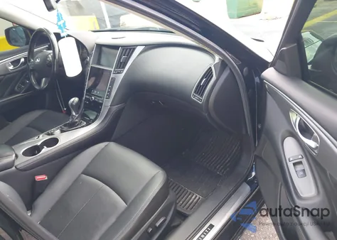 2015 Infiniti Q50 Premium from USA, damaged, VIN JN1BV7ARXFM410793